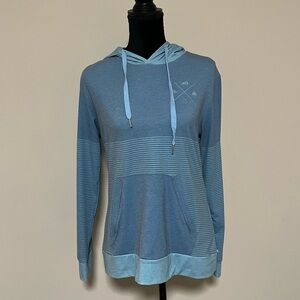 Colorado Belong Traverse Tek Hoodie Small Blue Stripes